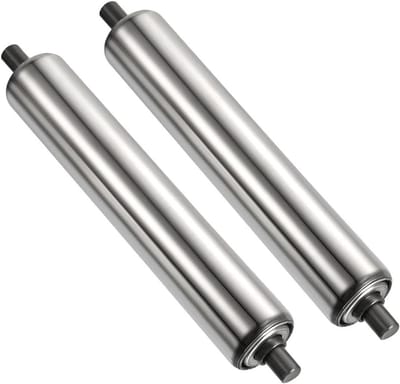 Transportrollen Set - Industriële Rollen - Materiaal Verplaatsen - Roestvrij Staal - 2 stuks 150 mm - Zilverkleurig