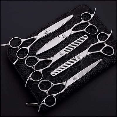 Kappersscharenset - Haarknipset - Professioneel Knippen - Hoogwaardig Staal - 6 Inch - Zilverwit