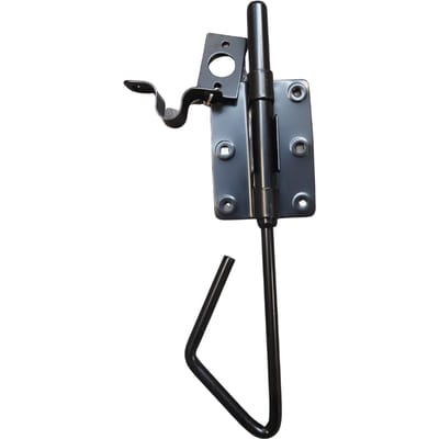 Staartgrendel zwart 25 cm | licht verzinkt