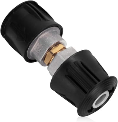 M22 AG 14 mm Snelsluitadapter voor hogedrukreiniger, snelle koppeling, geschikt voor Kärcher en andere merken, kunststof houder en buitendraad