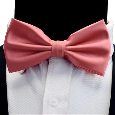 Vlinderdas - 100% zijden - oud roze - luxe en chique vlinderstrik - volwassenen - waterafstotend - Cadeau