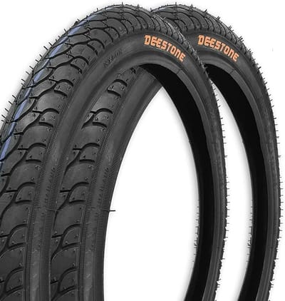 Zwarte fietsbanden voor kinderfiets 47-203 rubber hoge stabiliteit