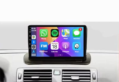 Autoradio 4/64GB met Carplay en Android auto | Geschikt voor Volvo V50 C30 S40 C70 2005-2014 | Radio scherm met Navigatie | 2005 2006 2007 2008 2009 2010 2011 2012 2013 2014
