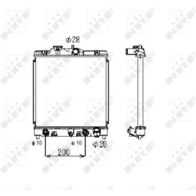 Radiator, motorkoeling NRF 516356