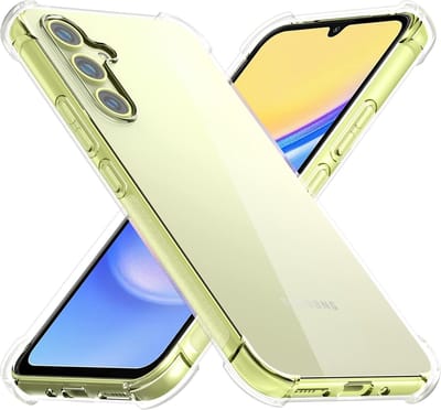 Shockproof Flexibele achterkant Silicone hoesje transparant Geschikt voor: Samsung Galaxy A15