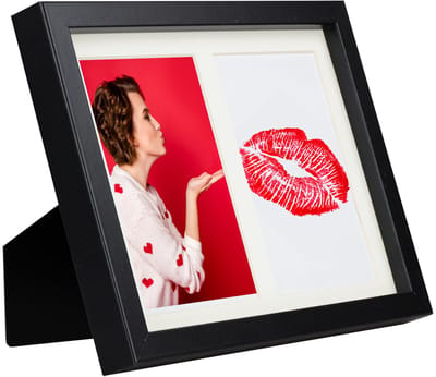 BD art - Galerielijst - Voor 2 Foto's 15x10 cm - Zwart - MDF