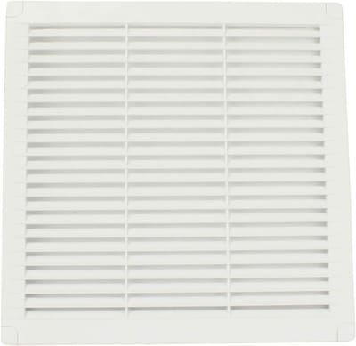 Ventilatierooster 250x250 mm - Lamellenrooster met Insectenbescherming - Wandafsluiting voor Luchtcirculatie