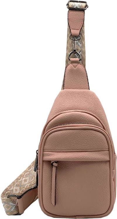 Damestas Schuine Rugzak Roze - Slingbag - Crossbodytas Dames - Anti Diefstal Rugtas - Cadeau Tip