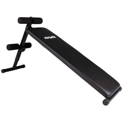 VirtuFit Verstelbare Ab Bench - Buikspierbank - 5 posities - Eenvoudig opbergen - Buikspiertrainer - Fitnessbank - Sit Up Bank - 2 jaar garantie - Meer stabiliteit - Comfortabel ligvlak - Extra ondersteuning