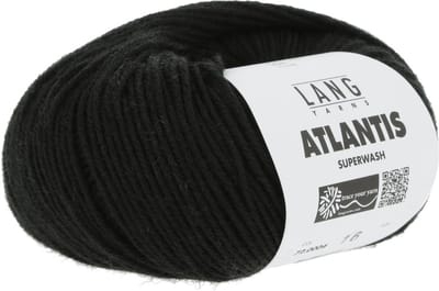 Lang Yarns Atlantis - 04 zwart - Wol/Acryl-Mix Garen