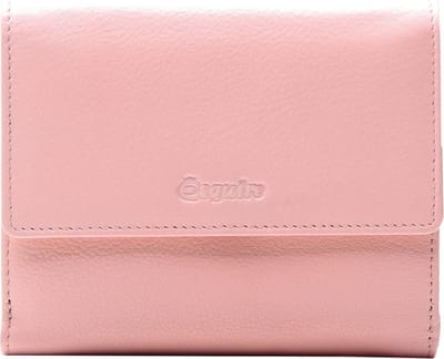Esquire Leren Portemonnee Viktoria Wallet With Flap Apricot Blush Roze