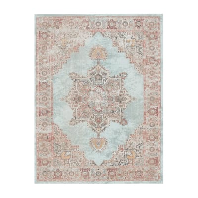 Binnen- en buitenkleed Torino turquoise 60x100 cm