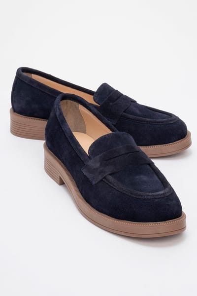 Bree Platform Penny Leren Loafer Dames