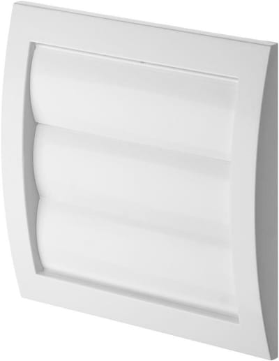 Muur Ventilatie - Rooster - Buiten Luchten - Anti Insectennet - 150x150mm - Grijs