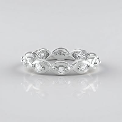 Cavill - Zilveren ring 925 Sterling met Cambodjaanse zirkonen 0,87 ct - Geplatineerd golvend design - Elegante damesring 22x22 mm