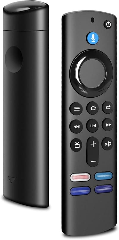 Afstandsbediening Vervanging - Smart TV Controller - Streaming Bediening - Met Spraakbesturing - 10 Meter Bereik - Zwart