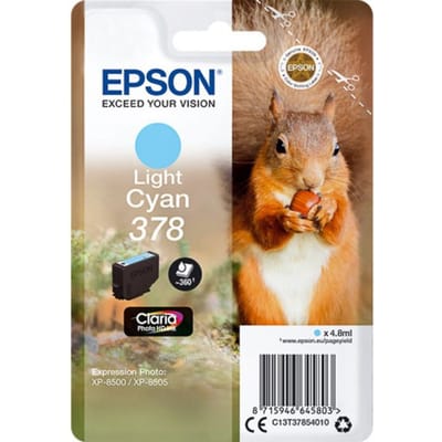 Epson Squirrel enkelverpakking licht cyaan 378 Claria Photo HD inkt