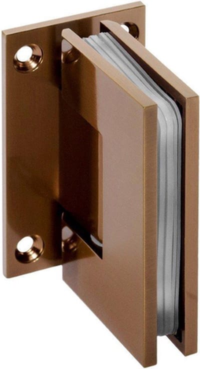 Brauer Void nisdeur helder glas 90x200 omkeerbaar incl. glascoating PVD koper geborsteld