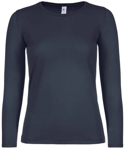 Dames-T-shirt met lange mouwen B&C E150