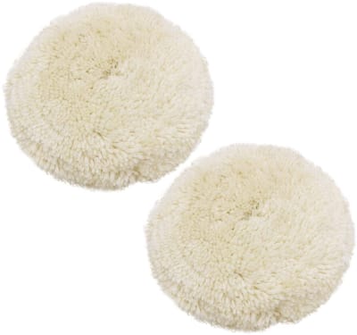 Dailygoods - Wol Polijsten Pads - 2 Pack - 4.5 Inch - Buffing Wiel - Auto Polijsten Kit - Voor Boor - Professioneel Gebruik