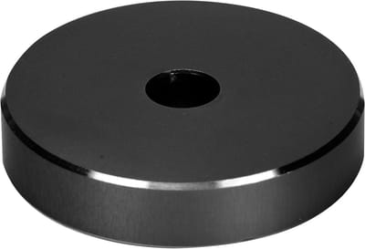 Dailygoods - Aluminium 45 Adapter - Platenspeler Adapter - Duurzaam en Veilig - Zwart - 7 Inch Record Adapter - Geschikt voor Big Hole Records - K...