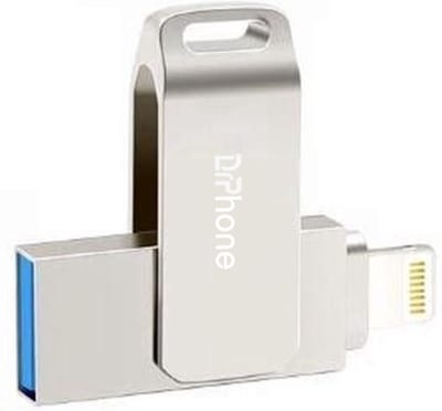 DrPhone FDS5 Flashdrive 2 in 1 Lightning naar USB - Geheugenstick - 8GB - Externe opslag – Zilver
