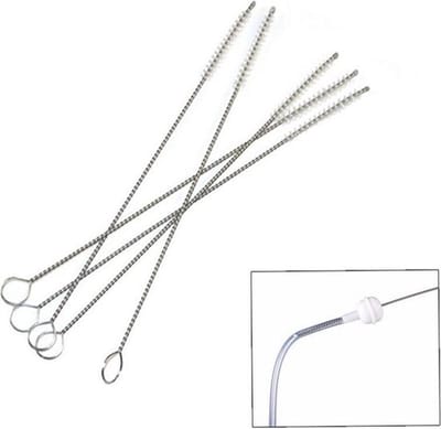 Schoonmaakborstels voor rietjes, fles, speen en espresso apparaten - 17 cm - 5 stuks - KELERINO.