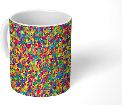 Mok - Koffiemok - Patronen - Kleuren - Regenboog - Abstract - Mokken - 350 ML - Beker - Koffiemokken - Theemok