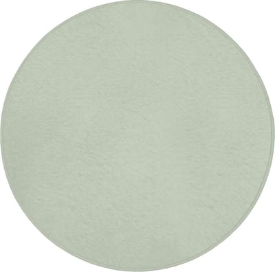Badmat rond 70x70 cm - Antislip - Mintgroen - Effen kleur - Badmatten voor badkamer - Badkamermat - Douchemat - Ronde badkamer mat