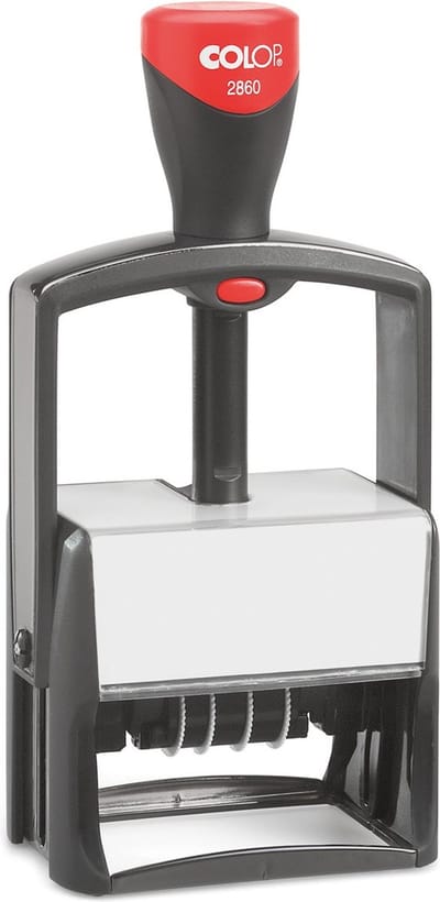 Colop Classic 2860 Blauw - Stempels - Datum stempel Nederlands - Stempel afbeelding en tekst