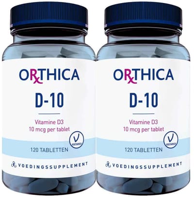 Orthica D-10 - 2 x 120 tabletten - Voordeelverpakking