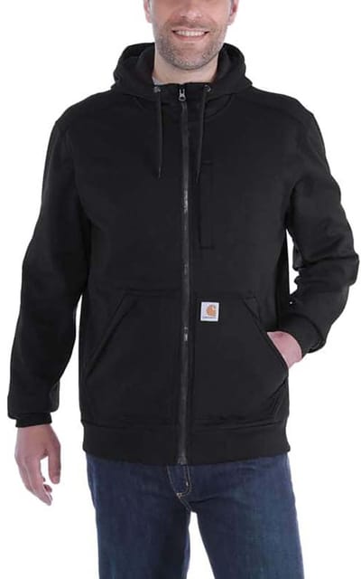 Carhartt - Wind Fighter - Hooded Sweatvest - Heren - Black - Maat L (valt als XL)