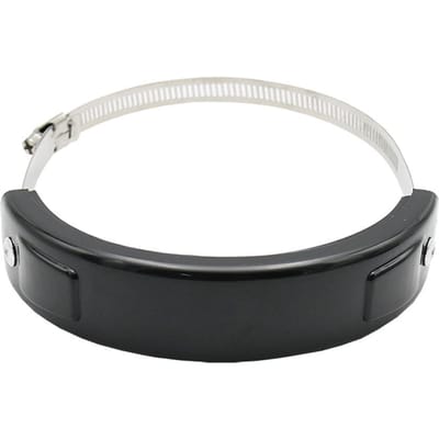 Motorfiets Uitlaatbeschermer 100mm-160mm Ovale Blikafdekking Ronde Uitlaatbeschermer zwart