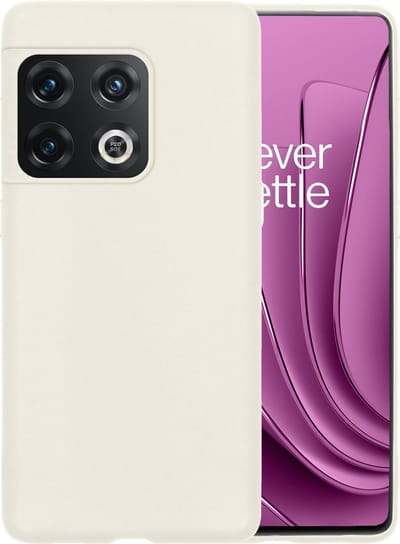 Hoesje - Geschikt voor OnePlus 10 Pro - Sterk & Shockproof - Hoes Cover - Siliconen Case - Telefoonhoesjes - Wit