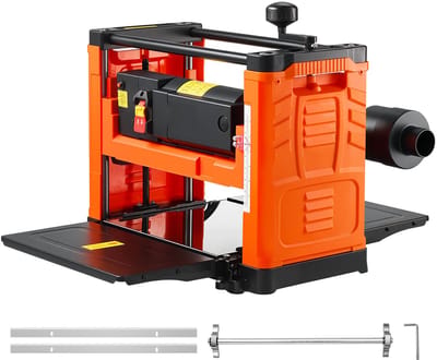 Tweebladige Schaafmachine, 330 mm Werkblad, 1800w Motor, 23500 Tpm, Houtbewerkingsgereedschap met Één Snelheid voor Hard en Zacht Hout