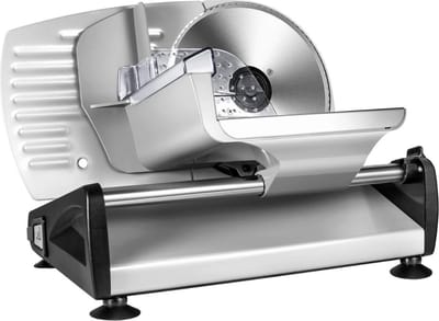 Thuys -Pro Kitchen Snijmachine – RVS Snijblad – Vleessnijmachine voor Thuis – Broodsnijmachine – Vleeswarensnijmachine - Zilver