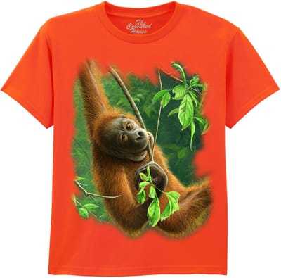 KIDS Hanging Orangutan The Coloured House KIDS T-shirt XL