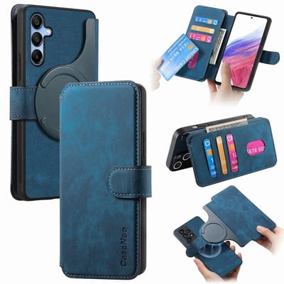 CaseNeo Hoesje - Geschikt voor Samsung Galaxy A16 Hoesje - CaseNeo 2-in-1 Book Case & Back Cover - Blauw
