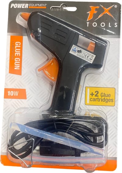 Lijmpistool zwart 10 watt - Compacte lijmpistool voor knutselen en reparatie.