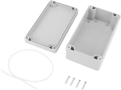 Waterdichte elektrische aansluitdoos voor buiten - behuizing van ABS met vlamvertraging, stofdicht en corrosiebestendig - 6.22x3.54x2.36 inch - outdoor tuin elektriciteitskast met IP65 rating.