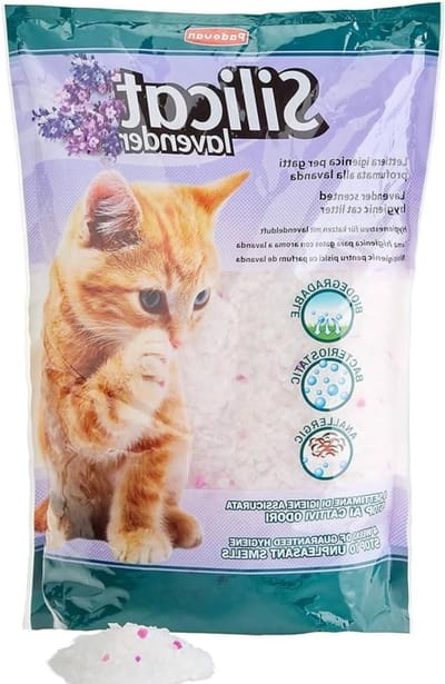 Kattenbakvulling Kristallen - Kiezels Geurkorrels - Kattenbak Hygiëne - Geur Neutraliserend - 5 Liter - Paars