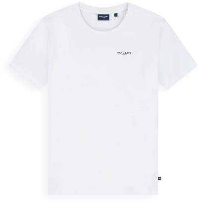 Ballin Amsterdam - Jongens Regular fit T-shirts Crewneck SS - White - Maat 8
