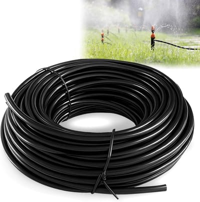 Irrigatieslang - Druppelslang Micro Drip - Planten Water Geven - Flexibel Duurzaam Materiaal - 20 meter - Zwart