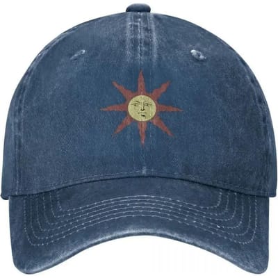Praise The Sun Baseballpet Vintage Verweerd Gewassen Souls Game Snapback Pet Mannen Vrouwen Buitenactiviteiten Petten Hoed Adjustable gray