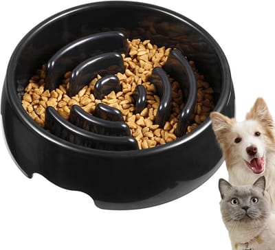 Anti-schrokbak Hond - Langzame voerbak - Gecontroleerd eten - Antislip bodem - 24 cm - Uniek