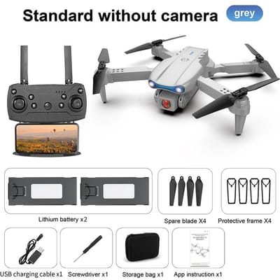 2025 NIEUWE K3 RC Drone 4K HD Luchtfotografie Enkele/Dubbele Camera Wifi FPV Obstakel Vermijding Zwaartekracht Sensing Quadcopter Opvouwbaar Vliegtuig Quadcopter NO camera 2 battery