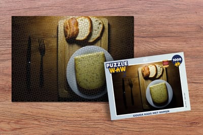 Puzzel Gouda - Kaas - Komijn - Legpuzzel - Puzzel 1000 stukjes volwassenen