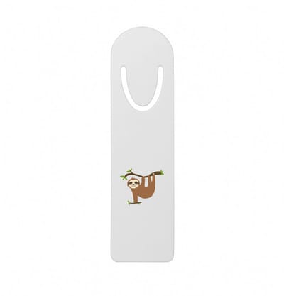 Hacebo® - Luiaarden metalen boekenlegger - Luiaard - Dieren liefhebbers - Dierentuin - beer - zoogdieren Bladwijzer boekenleggers - 12.7 cm x 3.2cm