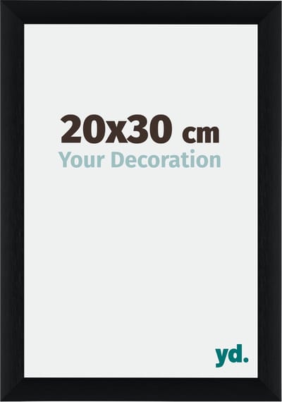 Your Decoration - Fotolijst 20x30 cm - Aluminium - Zwart Geborsteld - Tucson