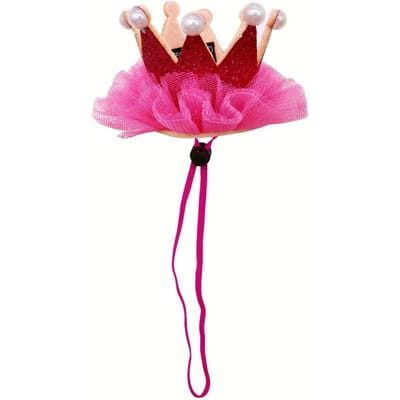 Chapeau pour animal de compagnie, Chapeau coloré en dentelle mignon pour chiens et chats XS rouge rose